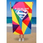 DOGO WB Mare Strandtuch - My Hero Since Forever Superman